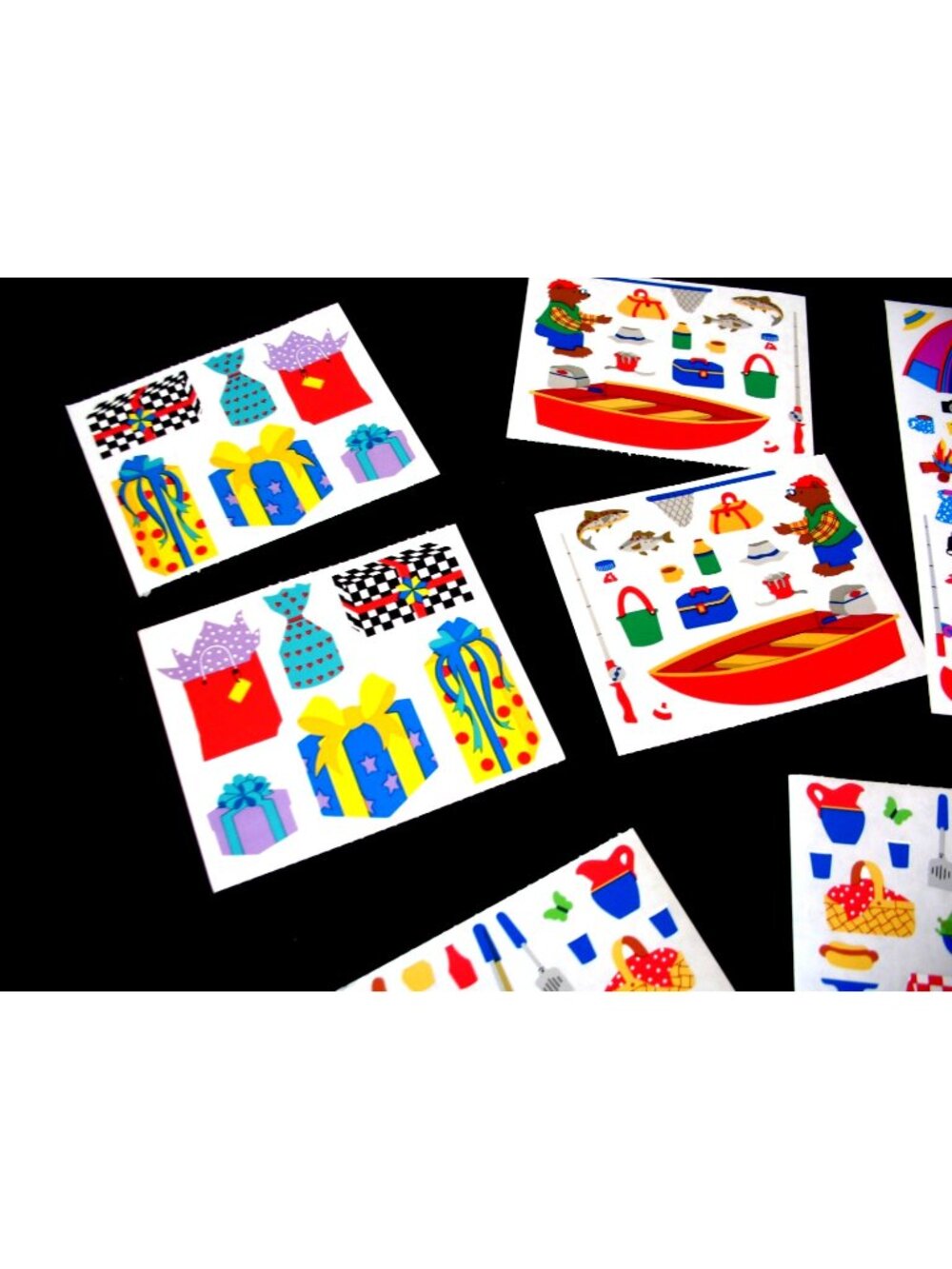 Mrs. Grossman Lot Stickers, 20 block  Gifts, Sea life, Piano. Playground